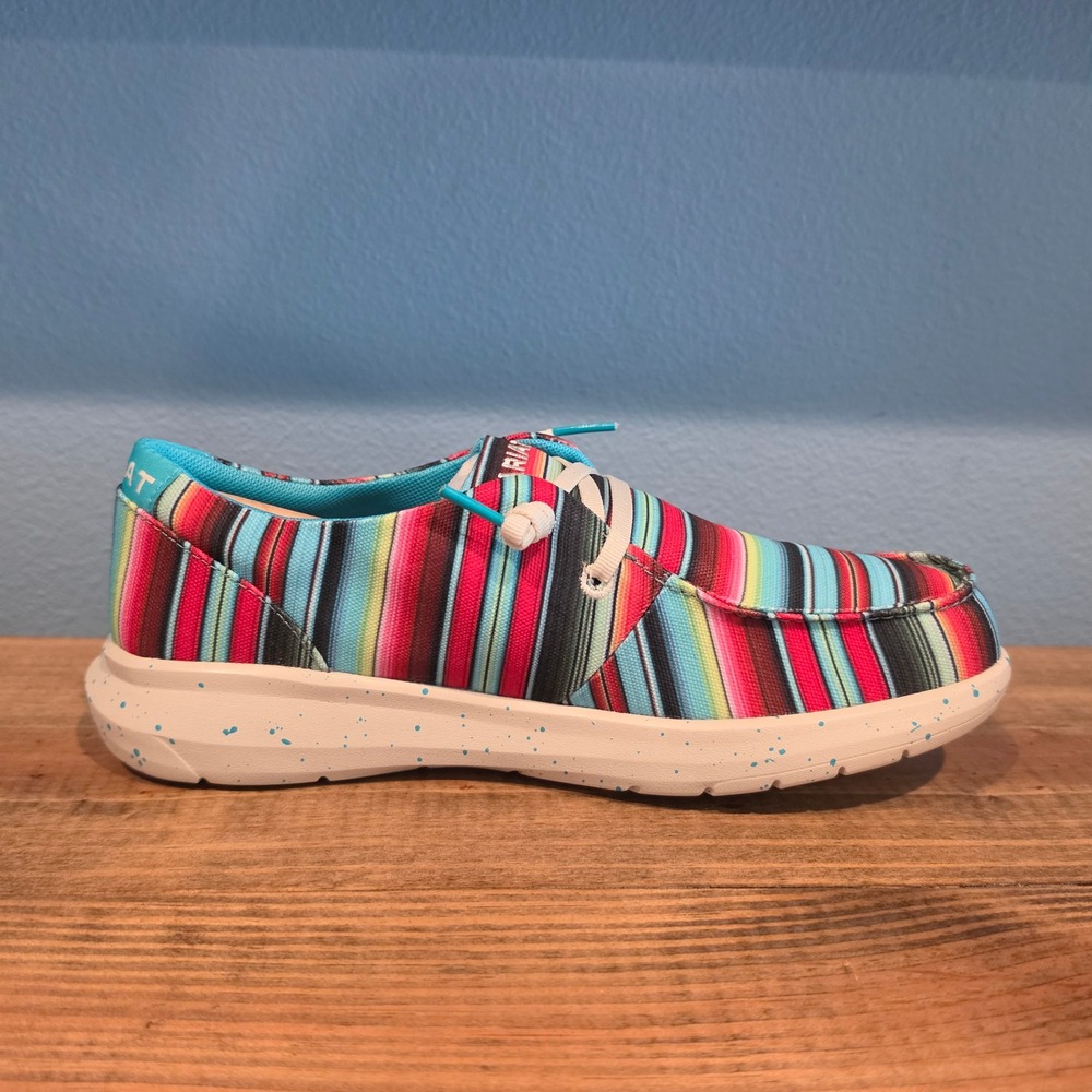 Ariat Womens Hilo Striking Serape Slip On Shoes Multicolor Striped Canvas 7.5 - Picture 8 of 11